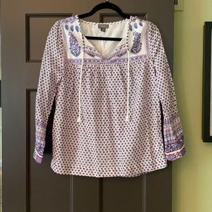 Floral Paisley Point Sur (J. Crew Factory) Top